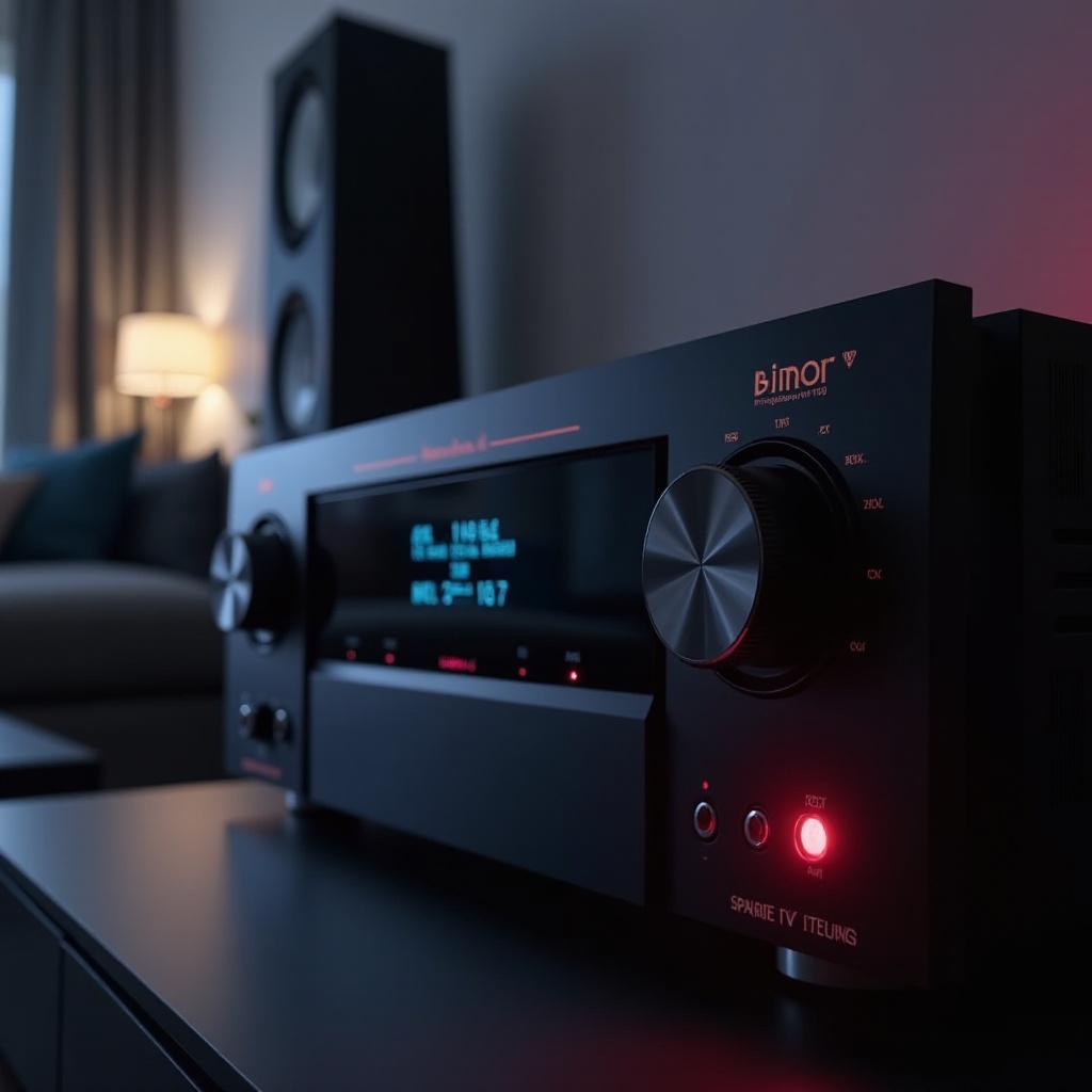 Denon-Receiver schaltet sich ab, rotes Licht blinkt