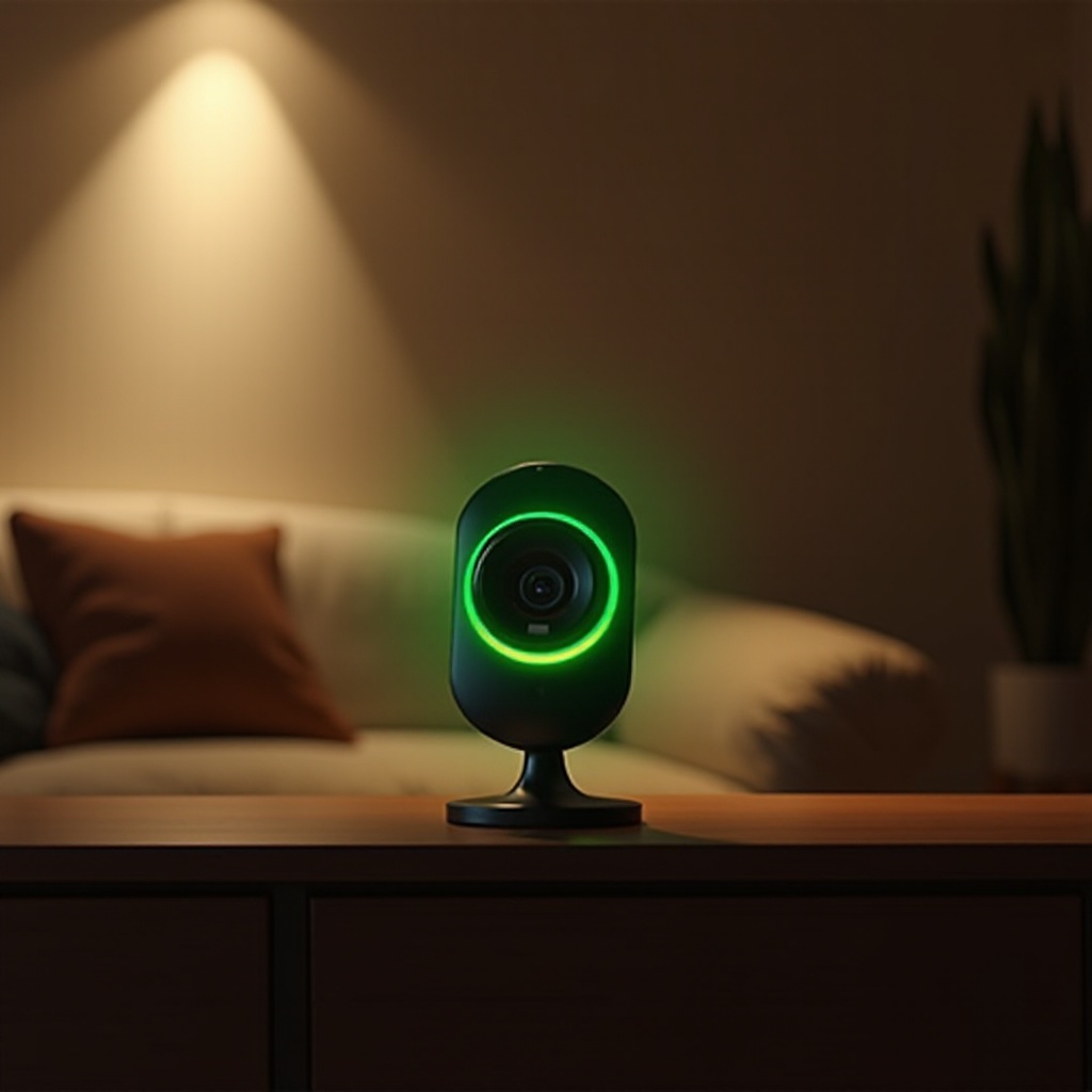 A Blink kamerák zölden villognak