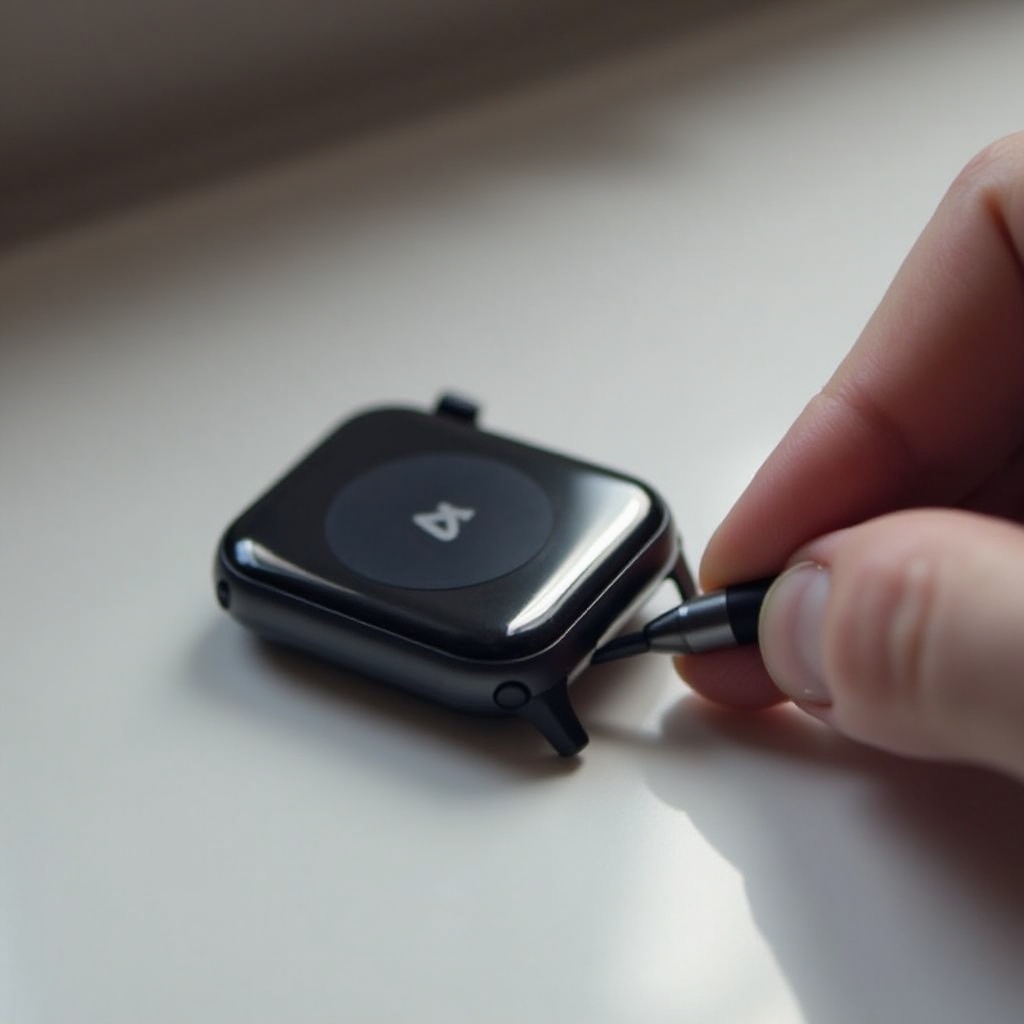 wie man die Rückseite einer Smartwatch entfernt