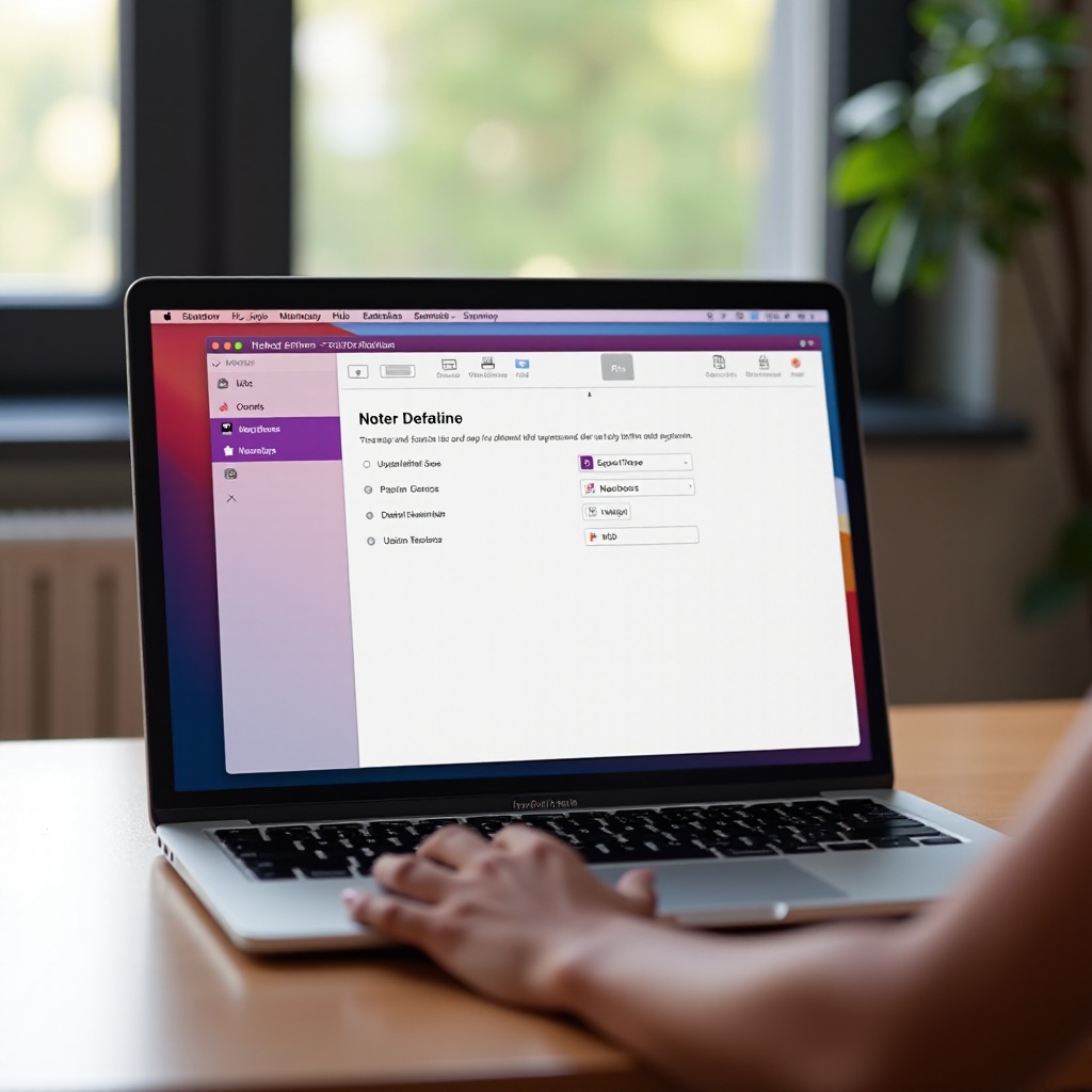 jak ustawić notes domyślny w OneNote na MacBooku