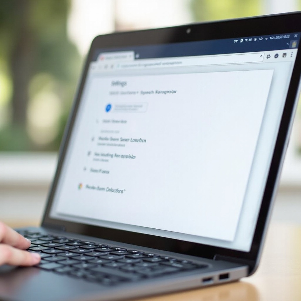 jak wyłączyć rozpoznawanie mowy w Chromebooku