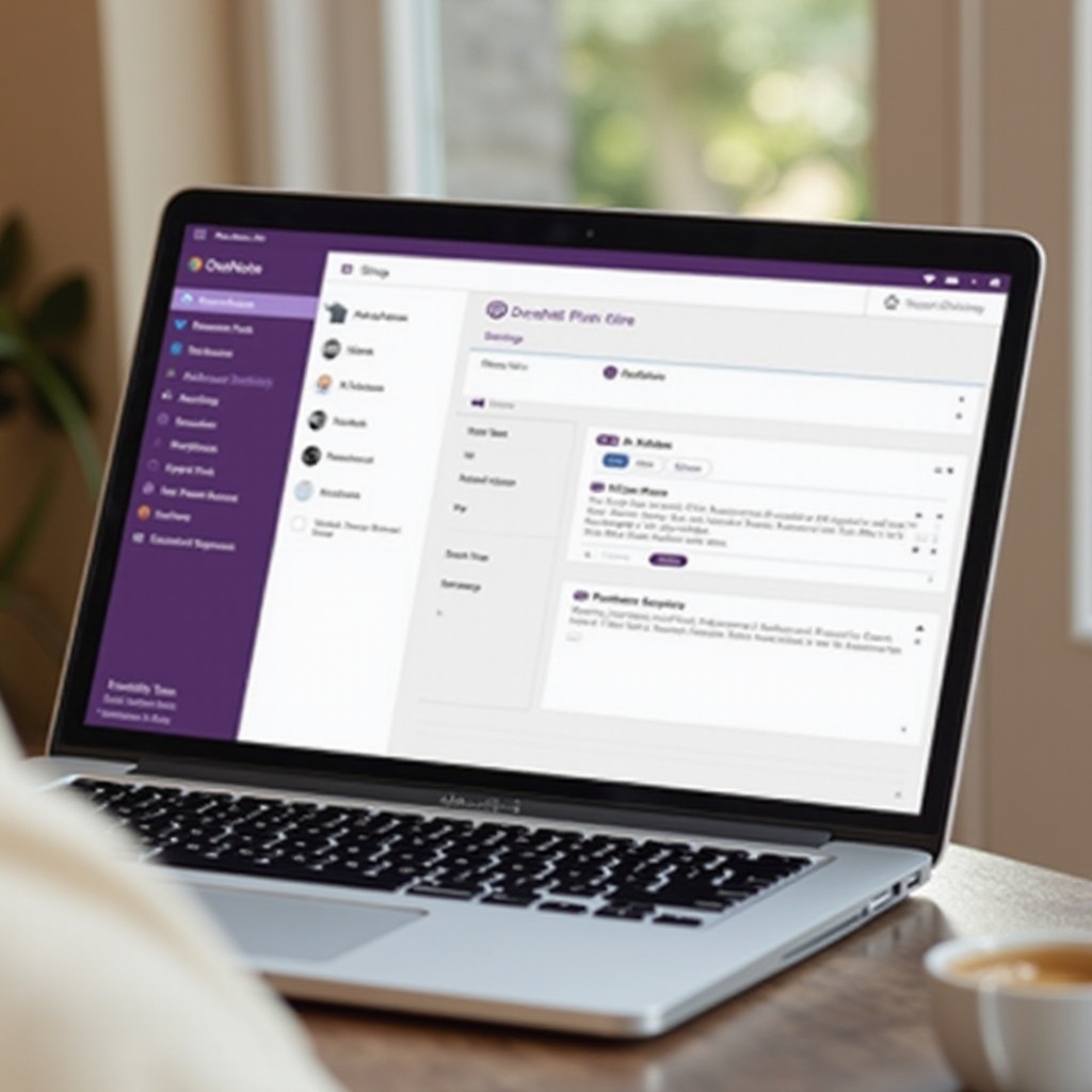 wie man ein Notizbuch in OneNote auf dem Macbook zum Standard macht