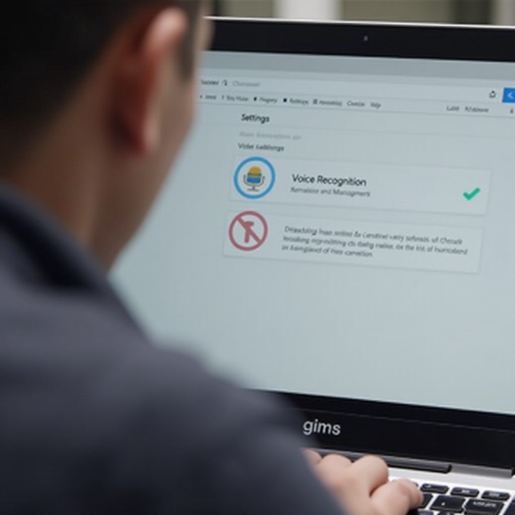 come disattivare il riconoscimento vocale su Chromebook