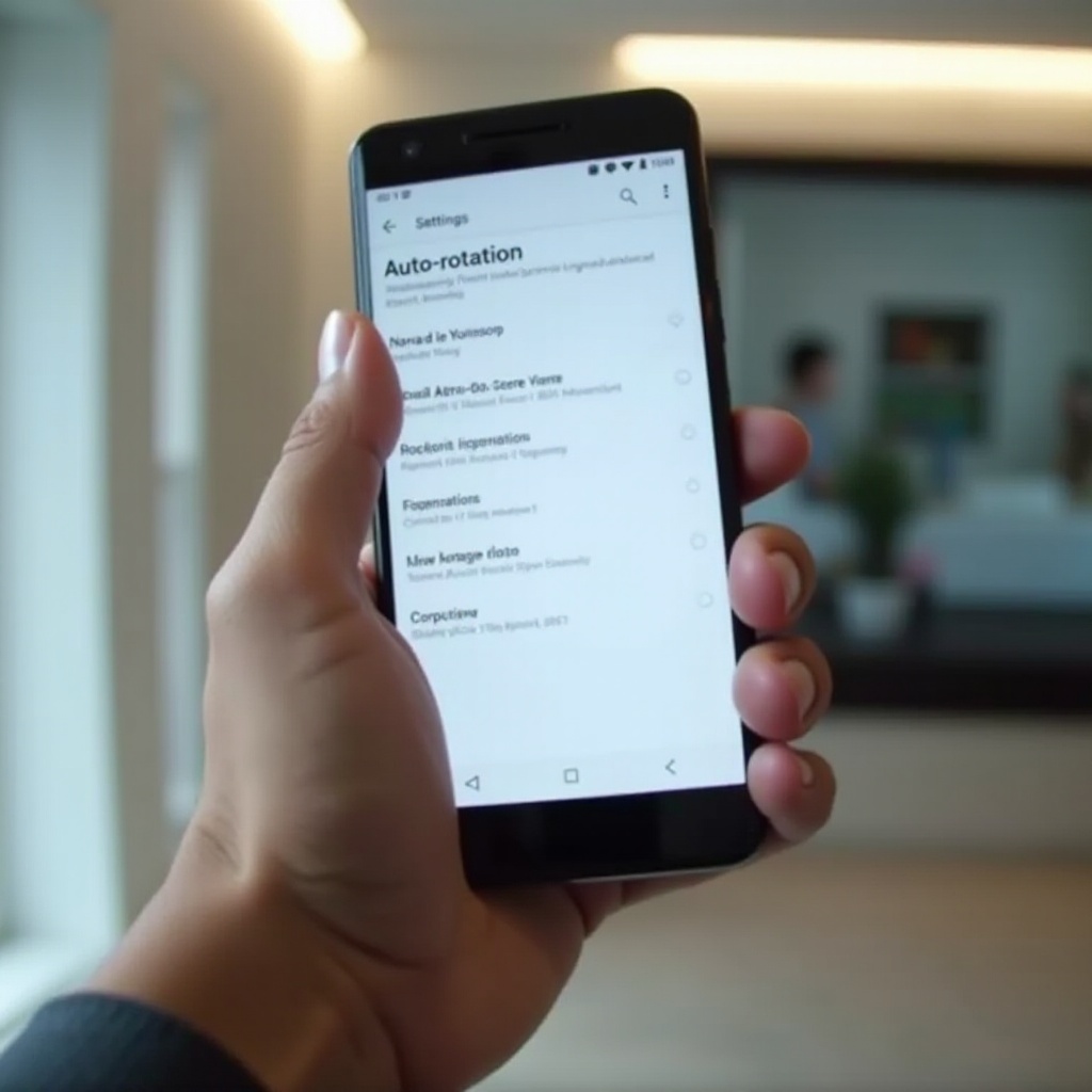 Automatické otáčení Android nefunguje