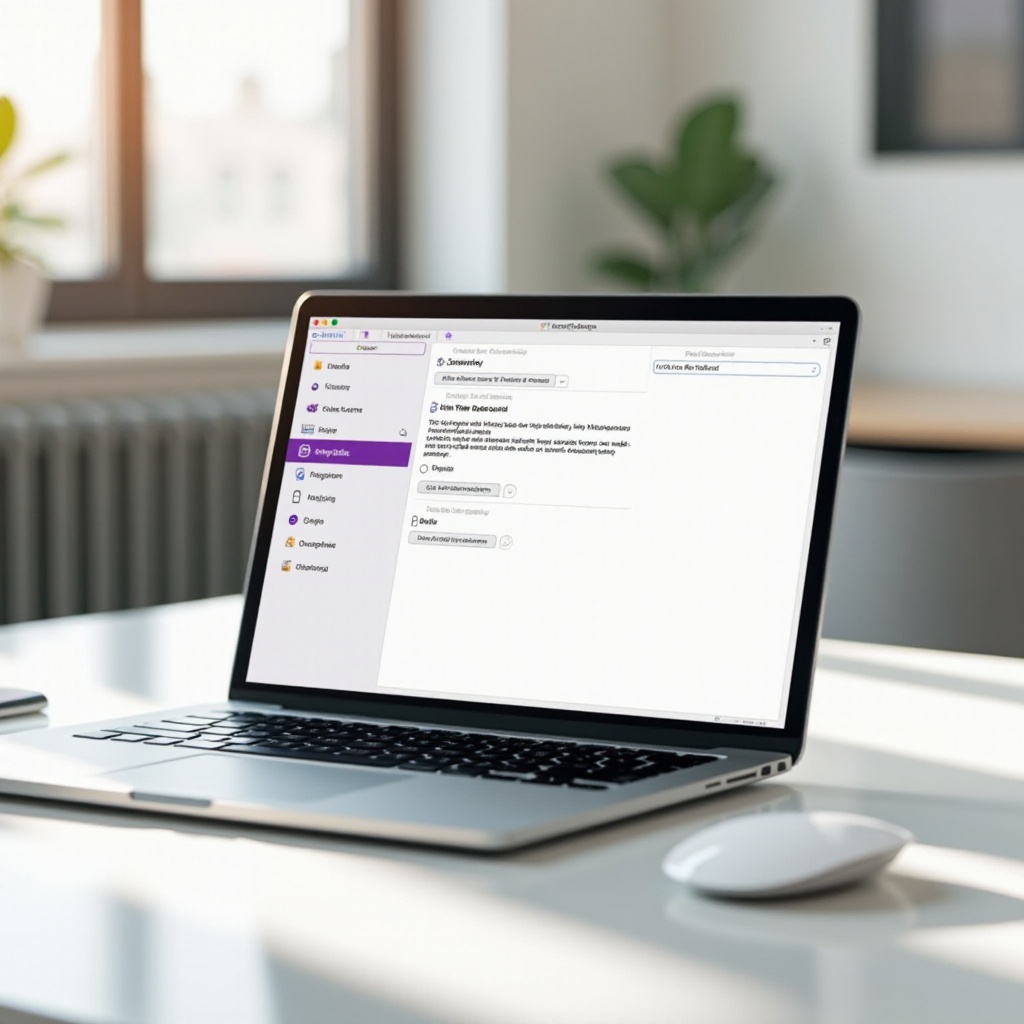 wie man ein Notizbuch in OneNote auf dem Macbook zum Standard macht