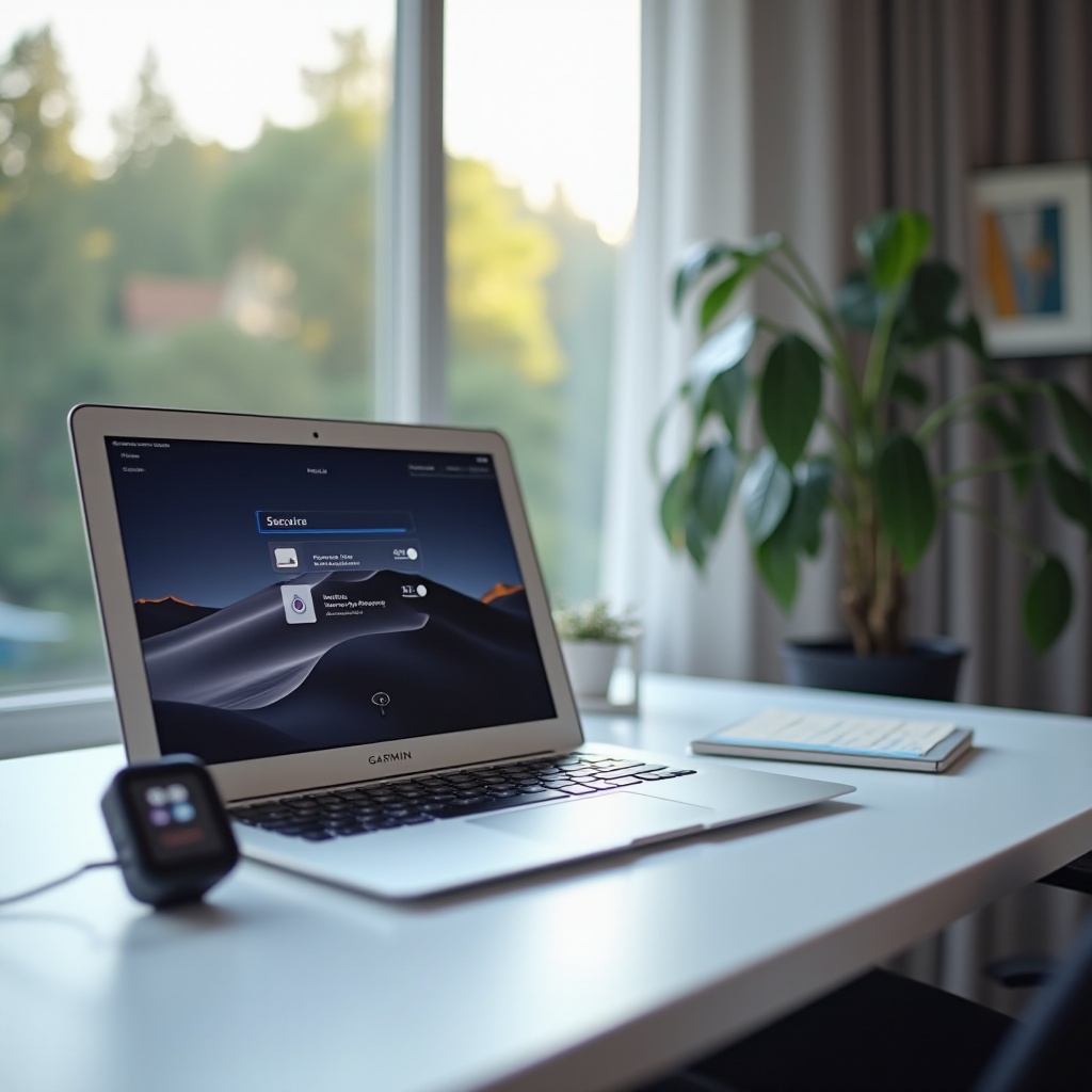 Verbindung eines Garmin Zumo mit einem MacBook Air M2