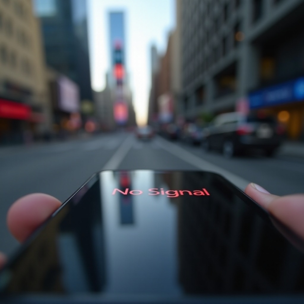 žádný signál na iPhone