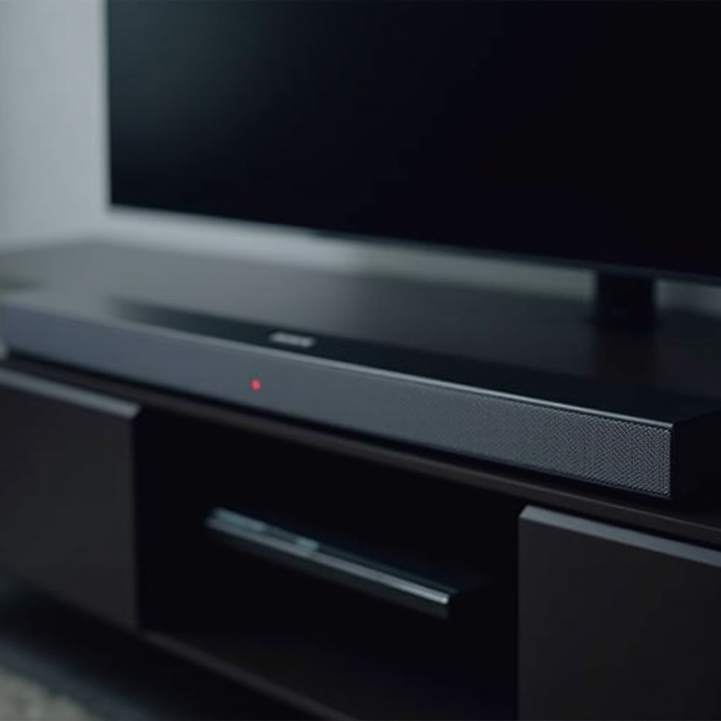 piros fény a Bose soundbaren