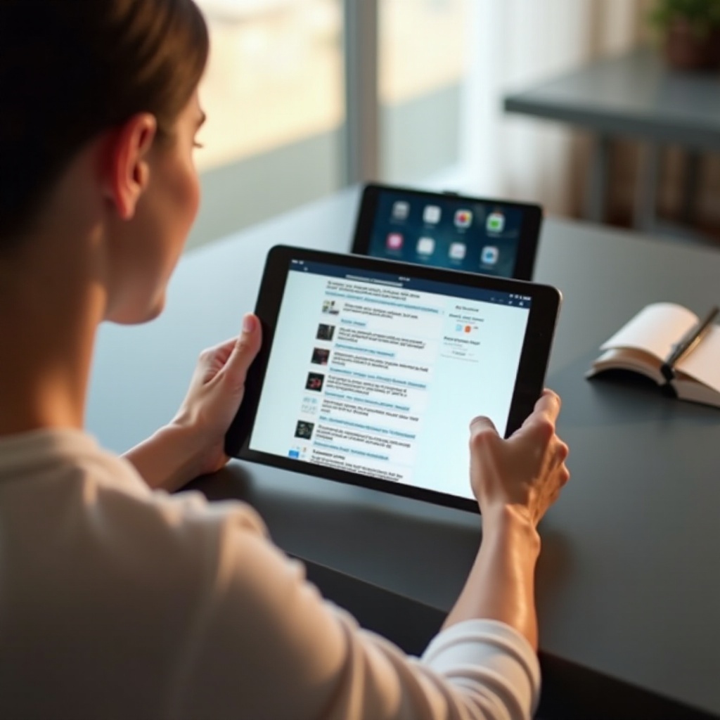 celá obrazovka iPad Safari